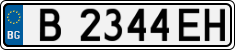 License plate of Bulgaria, Cars