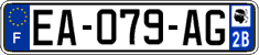 French license plate, SIV (ordinary)