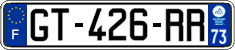 French license plate, SIV (ordinary)