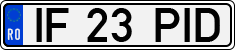 License plate of Romania, Regular plates