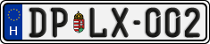 license plates of Hungary, Regular plates (2022)