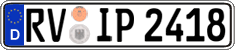 German license plate, Regular plates