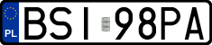 License plates of Poland, Regular car plates