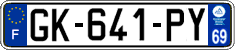 French license plate, SIV (ordinary)