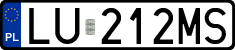 License plates of Poland, Regular car plates