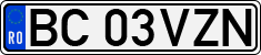 License plate of Romania, Regular plates