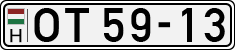 license plates of Hungary, Oldtimers (1990)
