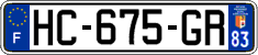 French license plate, SIV (ordinary)