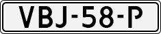 License plate of the Netherlands, Light Commercial Vehicles (1994 system)