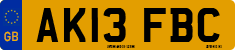 License plate of the United Kingdom, 2001 year system