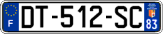 French license plate, SIV (ordinary)