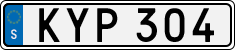 License plate of Sweden, Regular plates