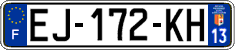 French license plate, SIV (ordinary)