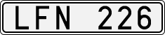 License plate of Sweden, Regular plates