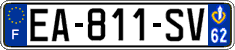French license plate, SIV (ordinary)