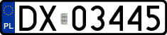 License plates of Poland, Regular car plates