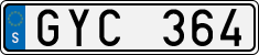 License plate of Sweden, Regular plates