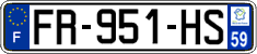 French license plate, SIV (ordinary)
