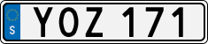 License plate of Sweden, Regular plates