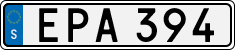 License plate of Sweden, Regular plates