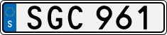 License plate of Sweden, Regular plates