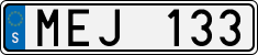 License plate of Sweden, Regular plates
