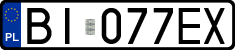 License plates of Poland, Regular car plates
