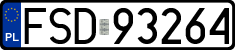 License plates of Poland, Regular car plates
