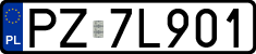 License plates of Poland, Regular car plates