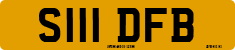 License plate of the United Kingdom, 1983 year system