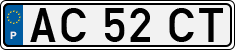 License plate of Portugal, Regular plates