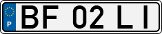 License plate of Portugal, Regular plates