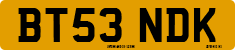 License plate of the United Kingdom, 2001 year system