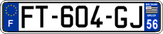 French license plate, SIV (ordinary)