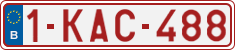 License plate of Belgium, Regular plates (2010)