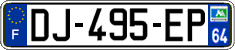French license plate, SIV (ordinary)