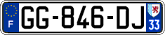 French license plate, SIV (ordinary)