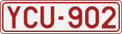 License plate of Belgium, 1951 year system