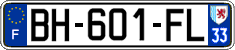 French license plate, SIV (ordinary)