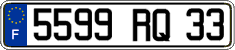 French license plate, FNI