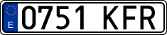 License plates of Spain, Ordinary (2000)