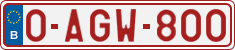 License plate of Belgium, Regular plates (2010)