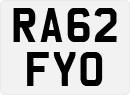 License plate of the United Kingdom, 2001 year system