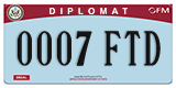 Federal license plates, Diplomatic (United Nations)