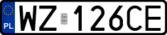 License plates of Poland, Regular car plates