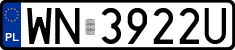 License plates of Poland, Regular car plates