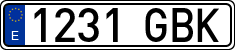 License plates of Spain, Ordinary (2000)