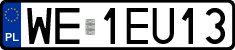 License plates of Poland, Regular car plates