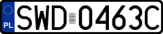 License plates of Poland, Regular car plates