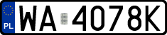 License plates of Poland, Regular car plates